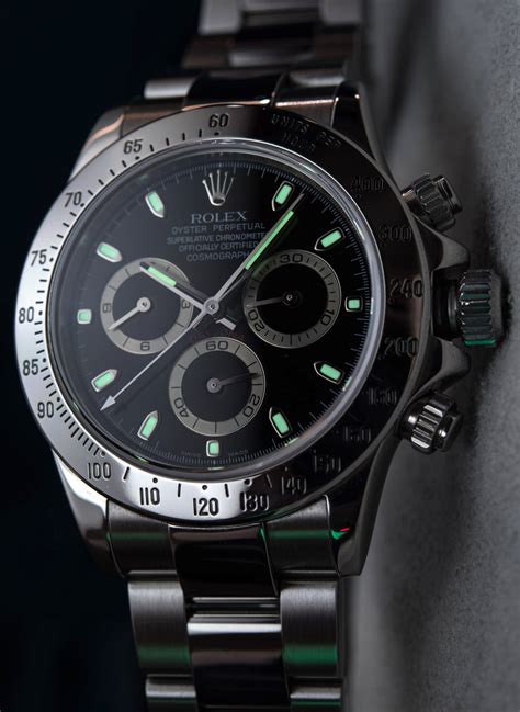 fake rolex daytona black dial|Rolex daytona 116520 40 mm.